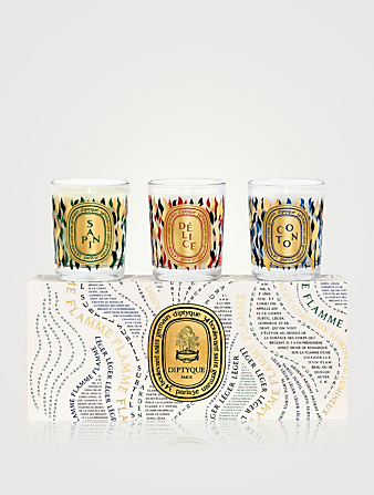 Sapin (Pine), Coton (Cotton) & Delice (Delicious) Holiday Candle Gift Set - Limited Edition