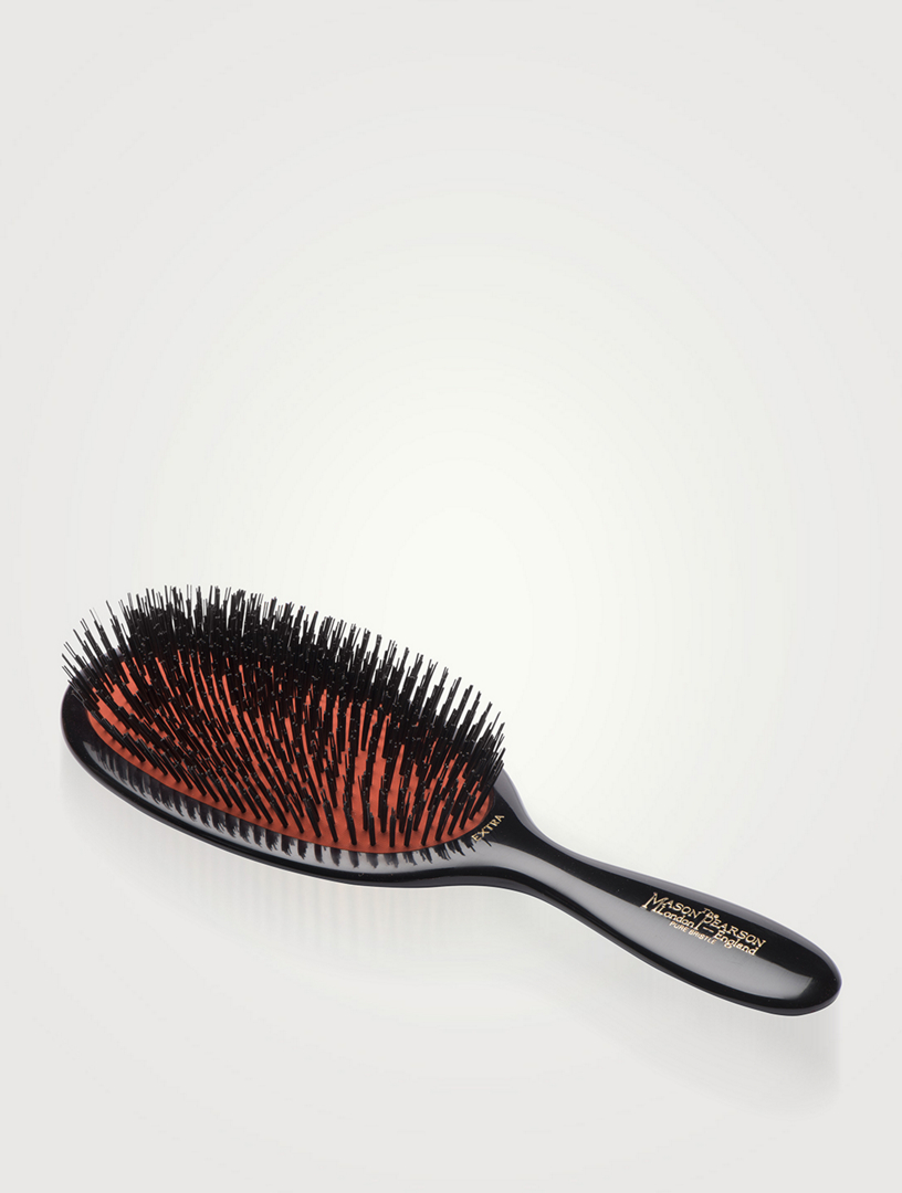 Brosse à cheveux en poils de sanglier