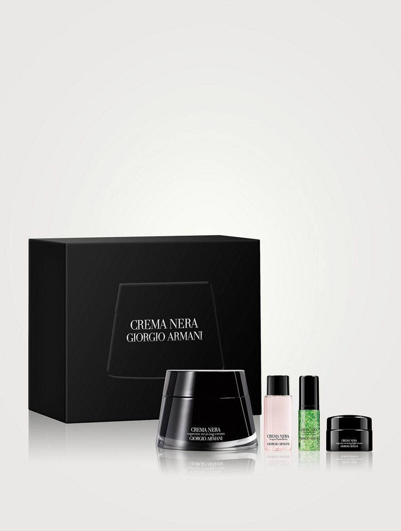 Crema Nera Gift Set Anti-Aging Face Care Routine for Refined Skin Texture