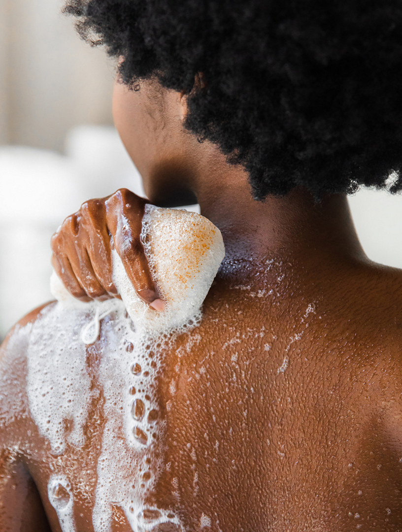 Konjac Walnut Shell Exfoliating Body Sponge