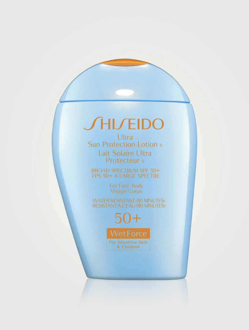 SHISEIDO Lait solaire ultra protecteur WetForce pour les enfants et les peaux sensibles FPS 50+  