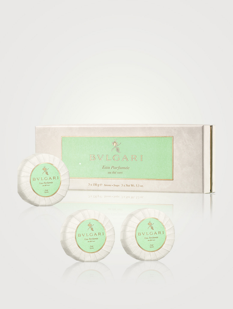 Eau Parfum e au Th Vert 3 Piece Soap Set