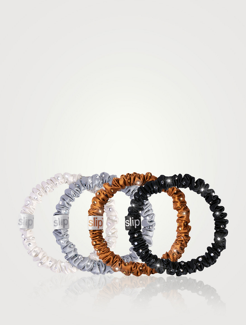 Slip® Pure Silk Crystal Skinny Scrunchie Set