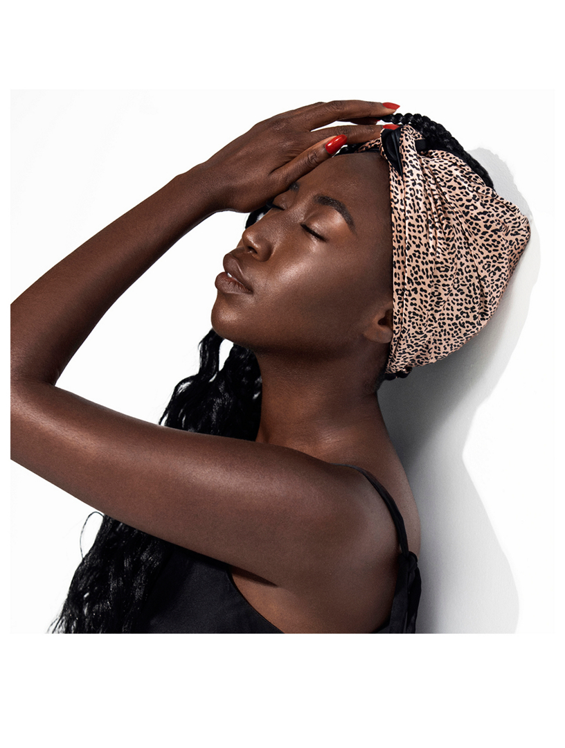 SLIP Slip® Pure Silk Leopard Hair Wrap | Holt Renfrew display picture 1