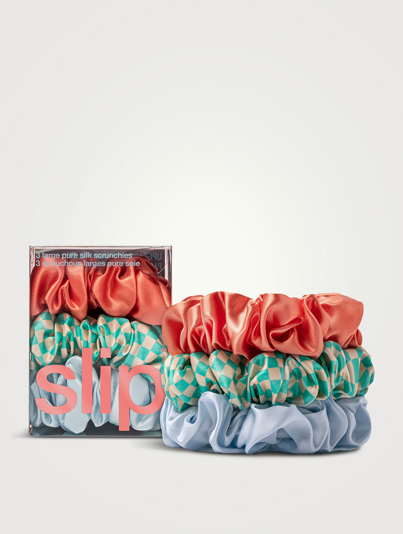 Slip® Pure Silk Large Scrunchies - Sea Mist