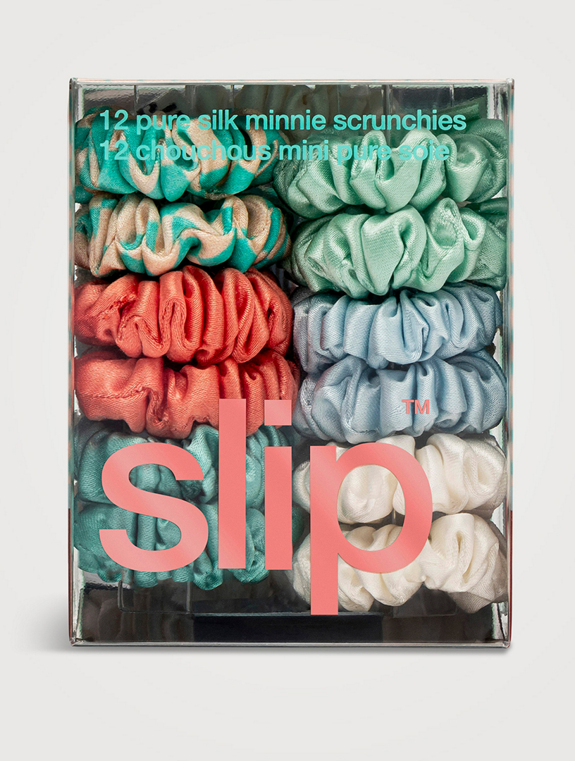 Pure Silk Minnie Scrunchies - Seaside