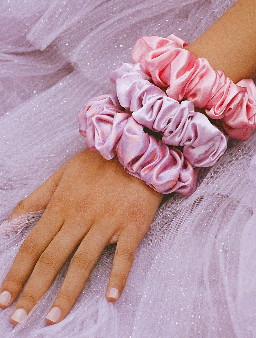 Large Pure Silk Scrunchies