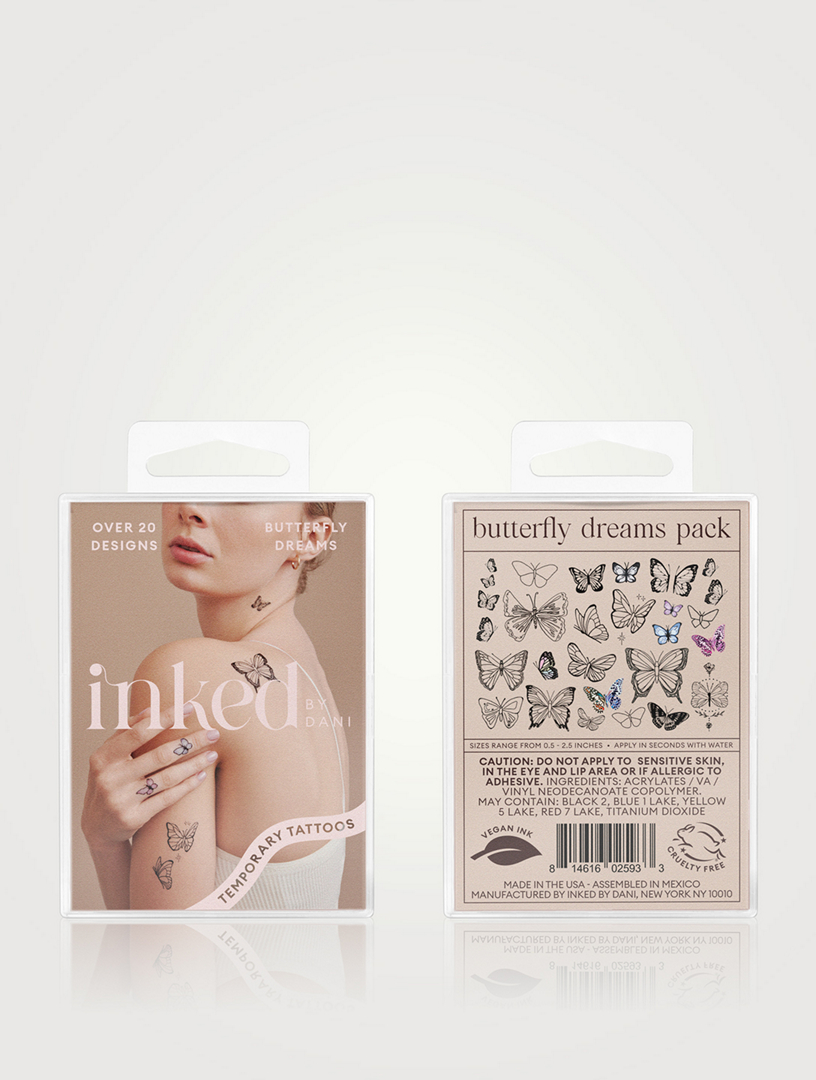 Butterfly Dreams Temporary Tattoo Pack