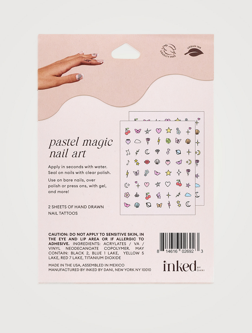 Pastel Magic Nail Art Tattoos