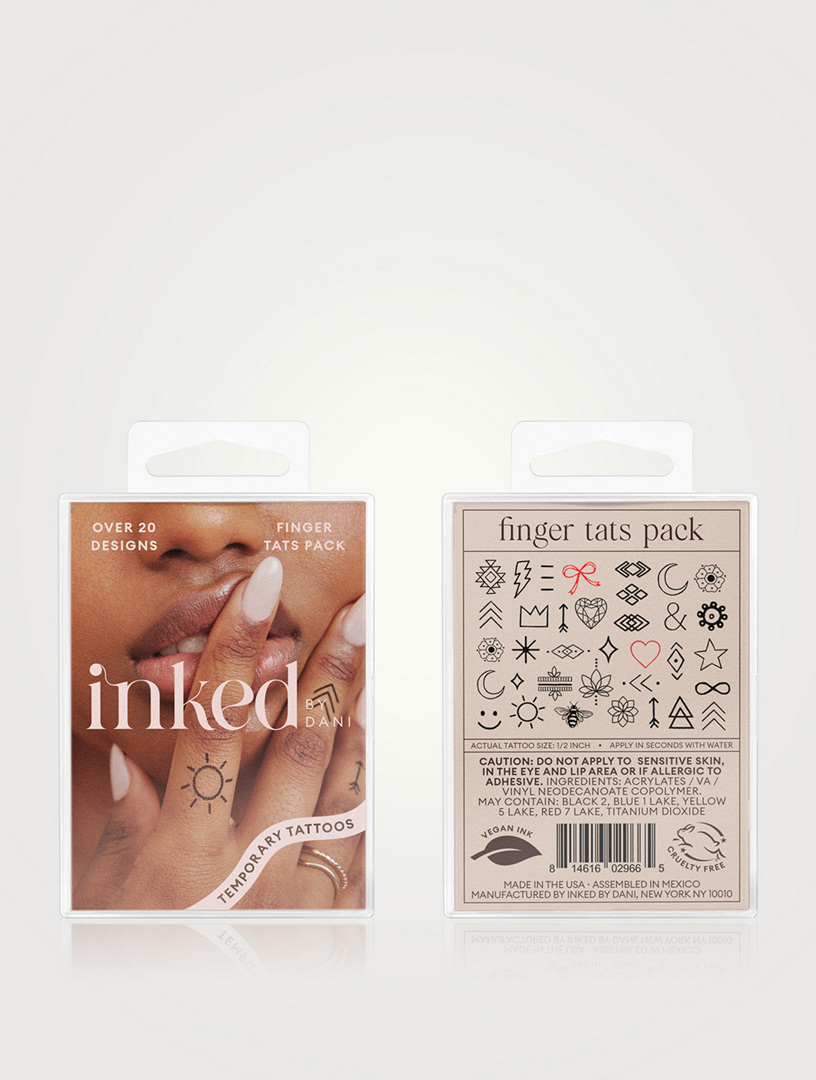 Finger Tats Temporary Tattoo Pack