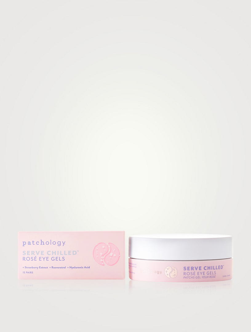 Timbres de gel rosé pour les yeux Serve Chilled™