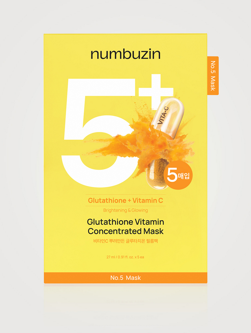 be shiny glutathione NUMBUZIN No.5+ Vitamin Concentrated Sheet Mask Aesthetics by Amo –
