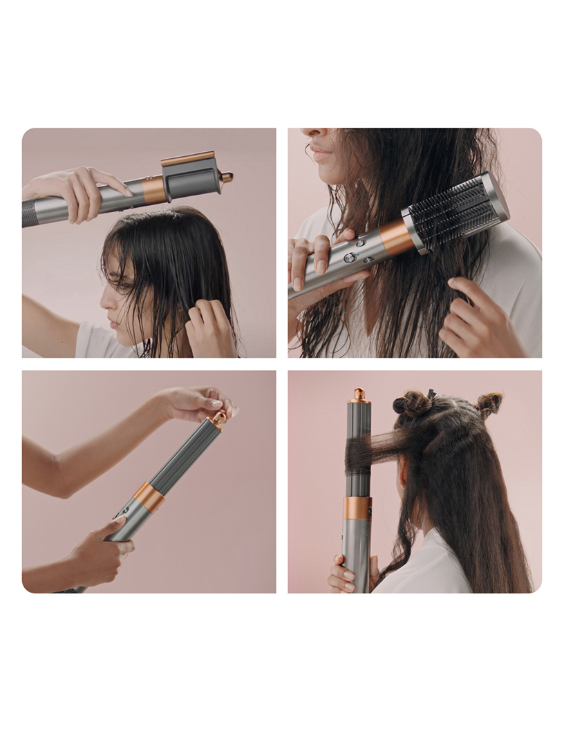 Airwrap Multi-Styler And Dryer Complete Long Diffuse For Curly And Coily Hair - Strawberry Bronze/Blush Pink Special Edition