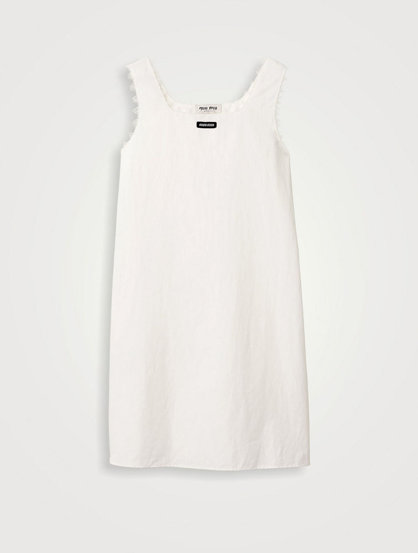 Slubbed Poplin Dress
