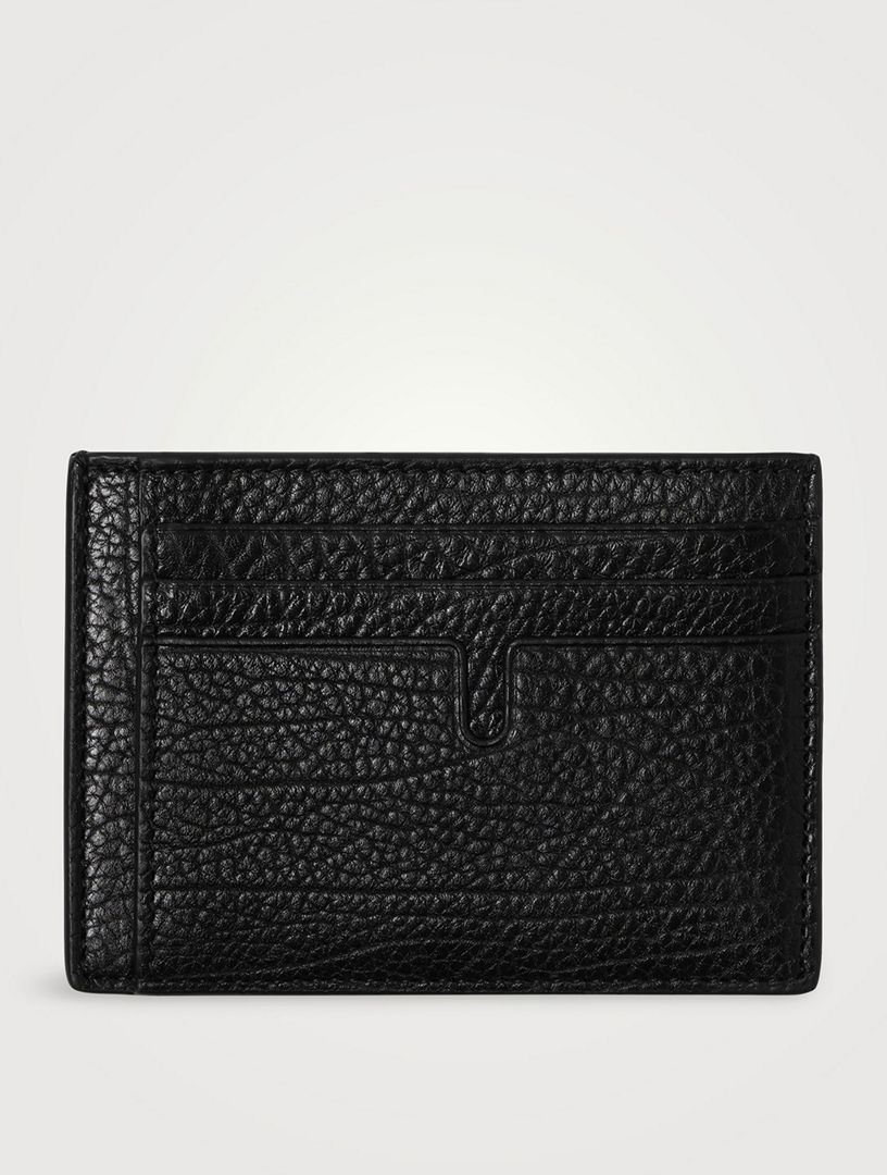 TOM FORD T Line Leather Card Holder In Croc Print Holt Renfrew