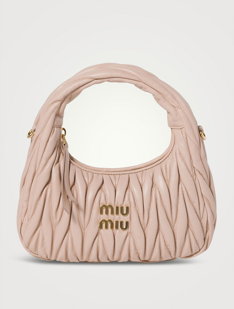 Wander Matelassé Nappa Leather Hobo Bag