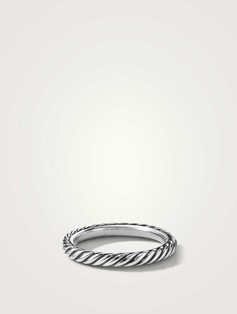 Bague à superposer Cable Collectibles® en argent sterling, 3 mm