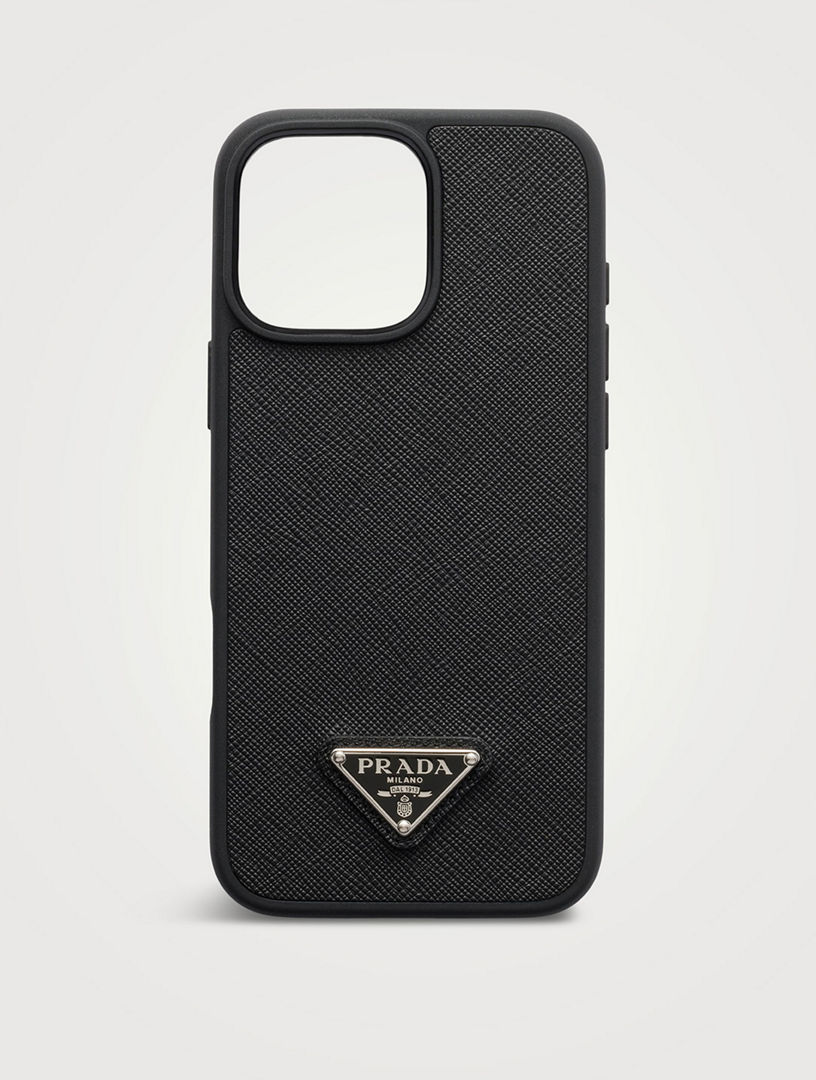 Coque pour iPhone 16 Pro Max en cuir Saffiano