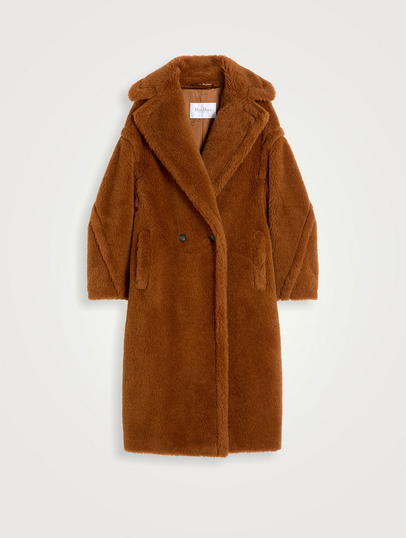 Teddy Bear Icon Coat In Alpaca And Wool