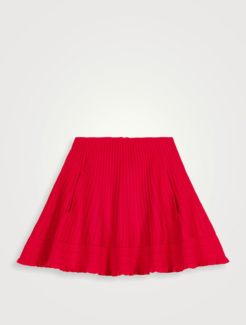 Compact Knit Short Skirt