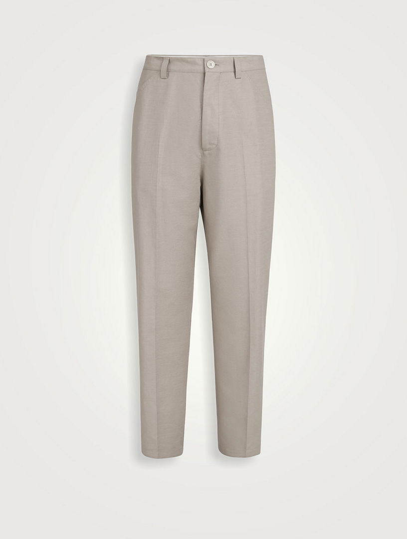 THE ROW Tibor Cotton And Cashmere Pants | Holt Renfrew