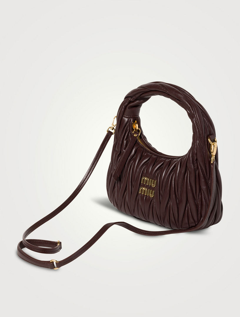 Wander Matelassé Nappa Leather Hobo Bag