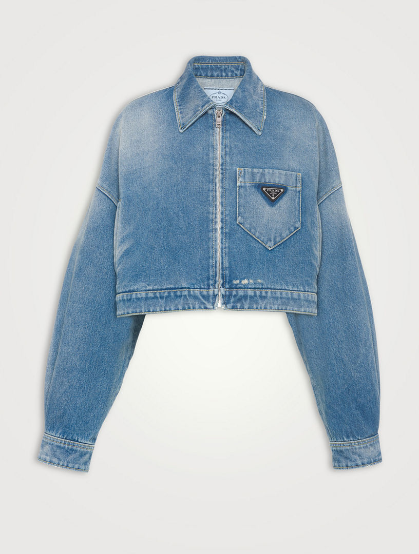 Cropped Organic Denim Jacket