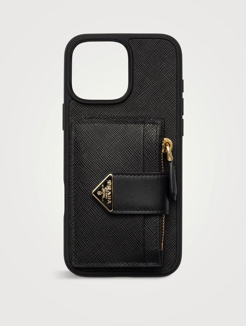 Saffiano Leather Case For Iphone 16 Pro Max