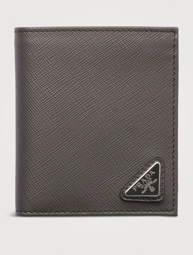 Portefeuille en cuir Saffiano