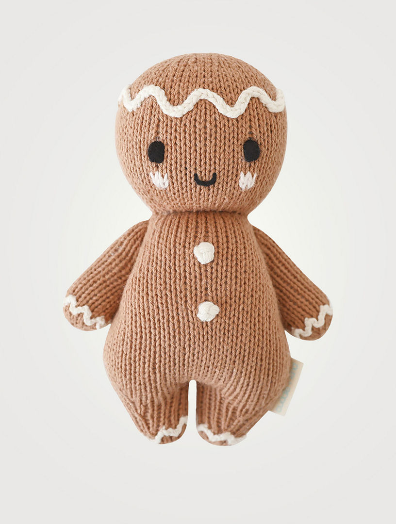 Poupée Cuddle + Kind Bébé Pain d'Épice (Glaçage Blanc) Tricotée Main