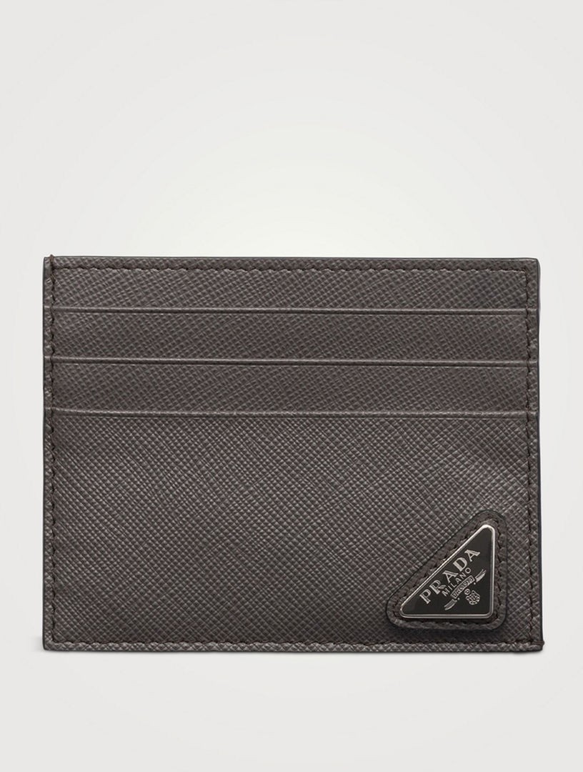 Porte-cartes en cuir Saffiano