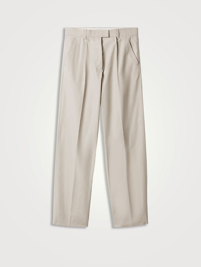 Pantalon en coton Panama