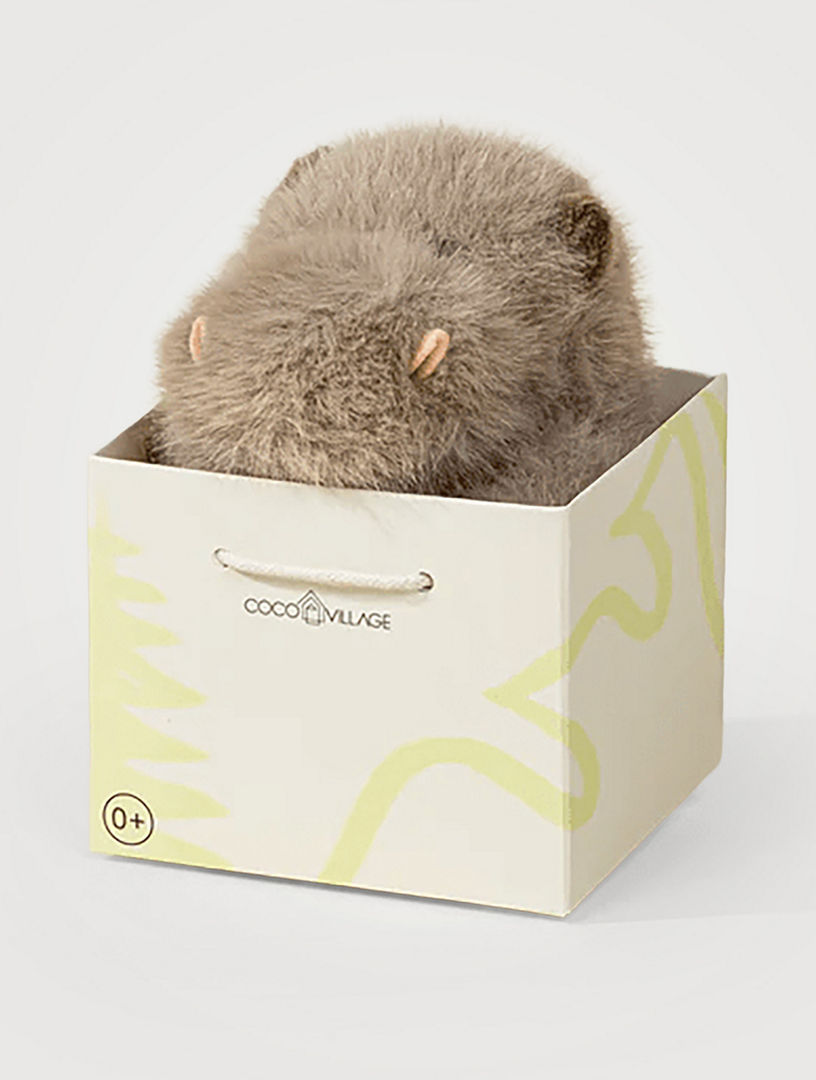 Mini Peluche Cadeau - Hippopotame Gris