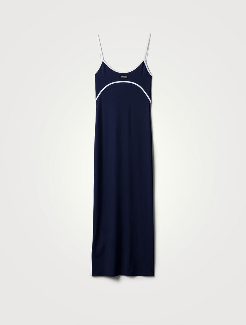 Robe midi en jersey stretch