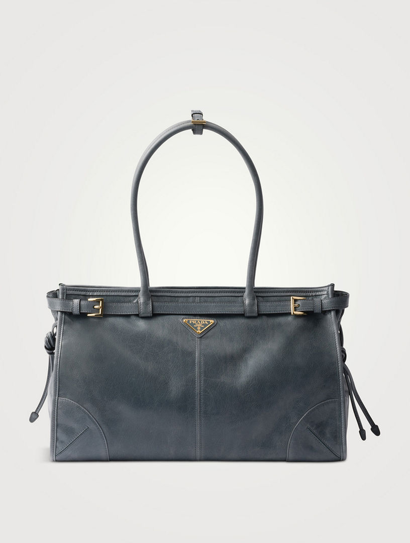 Prada Bonnie Large Leather Handbag