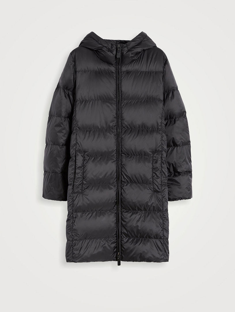 Midi Down Jacket In Water-repellent Technical Fabric