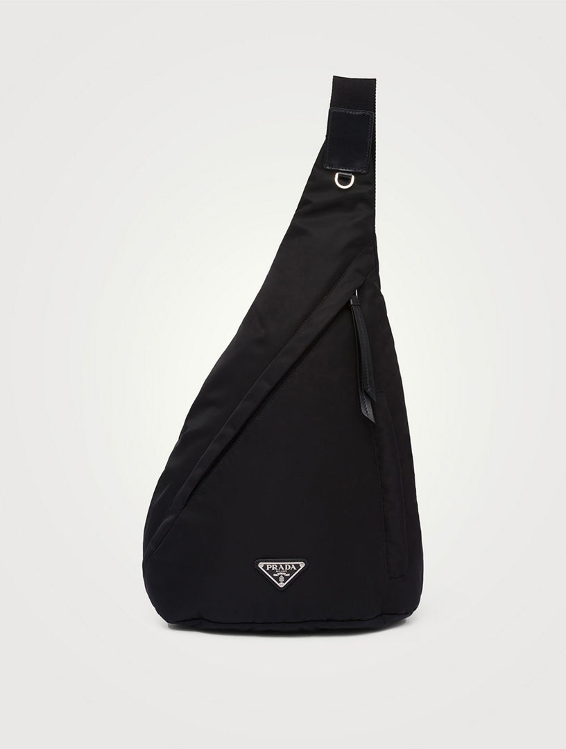 Re-nylon And Leather Backpack