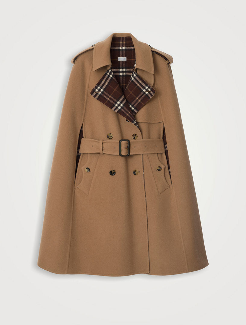 Wool Belmont Trench Cape