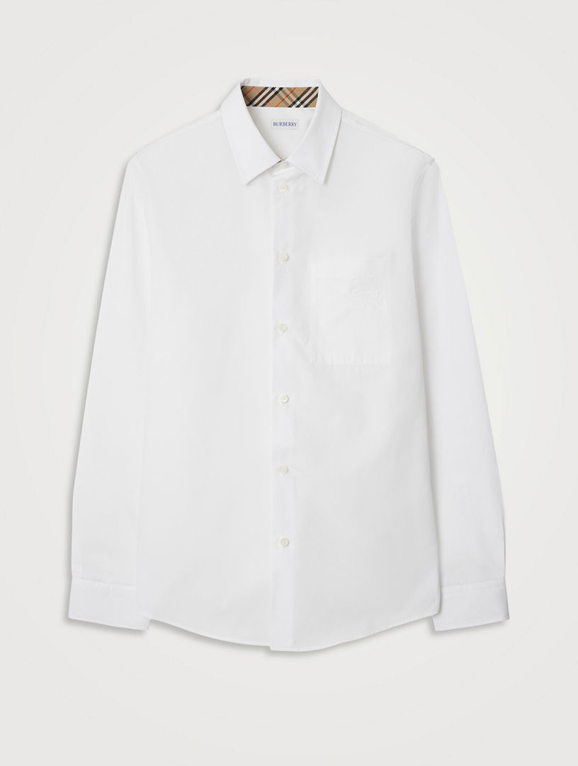 Chemise en popeline de coton