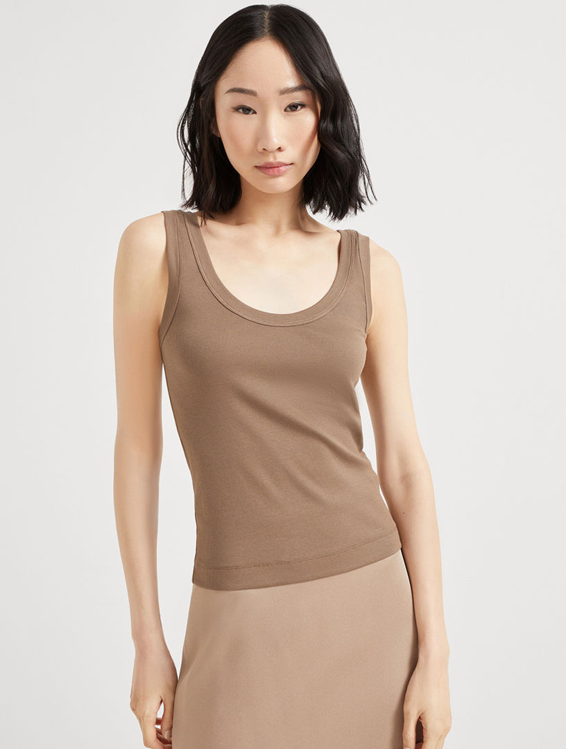 トップス CHIEKO classy tank-top chieko＋】classy tank-top 白 Featherweight Cross Back Tank