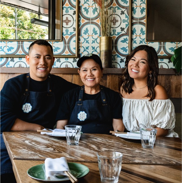 The Mother, Son, and Daughter behind Vancouver’s Anh and Chi restaurant.