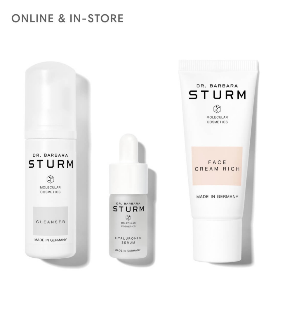 Three Dr. Barbara Sturm skincare products