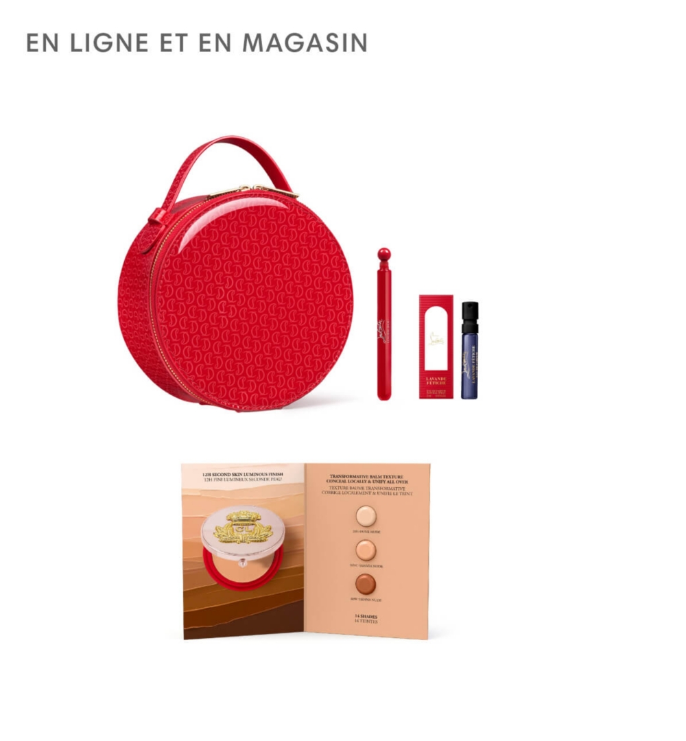 Échantillons de maquillage Christian Louboutin rouge
