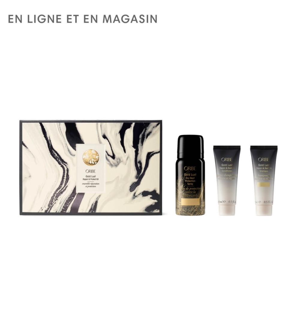 Trois produits de soins capillaires Oribe