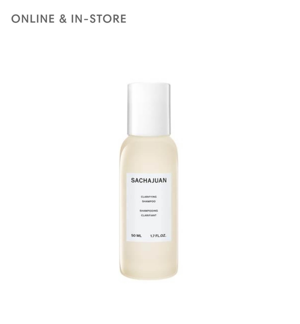 White bottle of shampoo