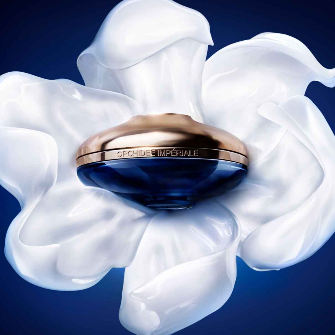 Dark blue Guerlain beauty product