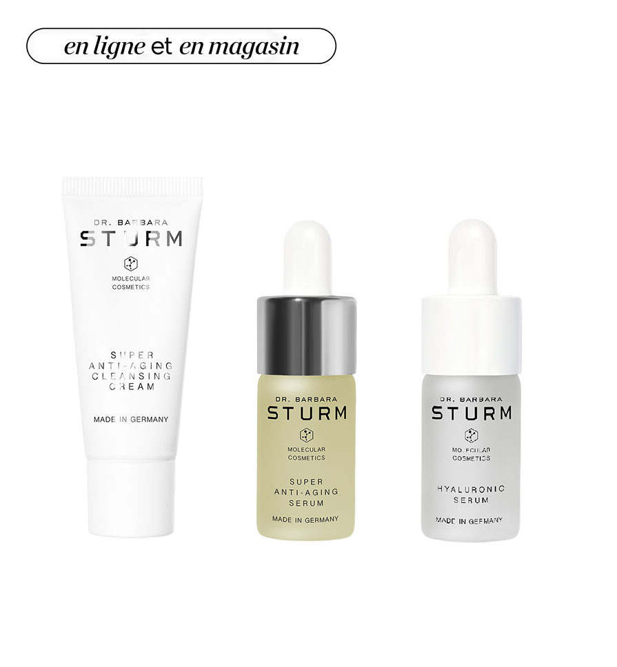 Trois produits de soin Dr. Barbara Sturm
